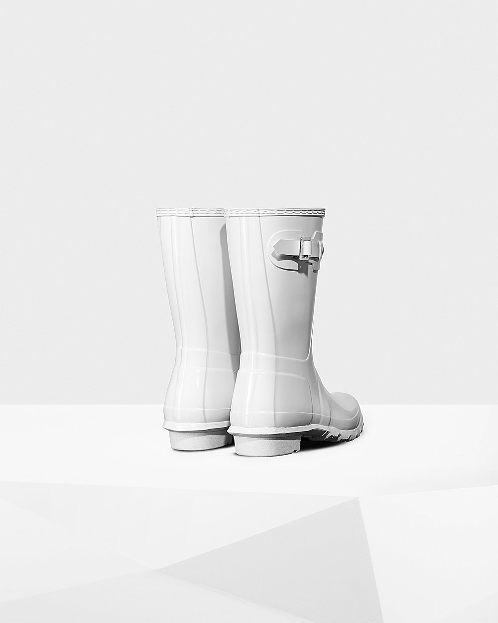 Galochas Curtas Hunter Feminina Branco - Original Gloss - 78JEMYDUW